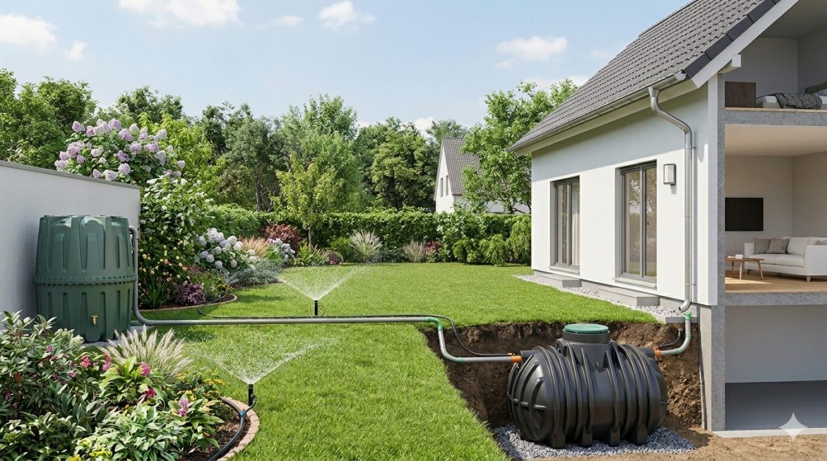 Langfristige Planung der Gartenbewässerung: Welche Lösung zur Wasserspeicherung ist bei Grundstücksgröße, Verbrauch und Einbausituation passend