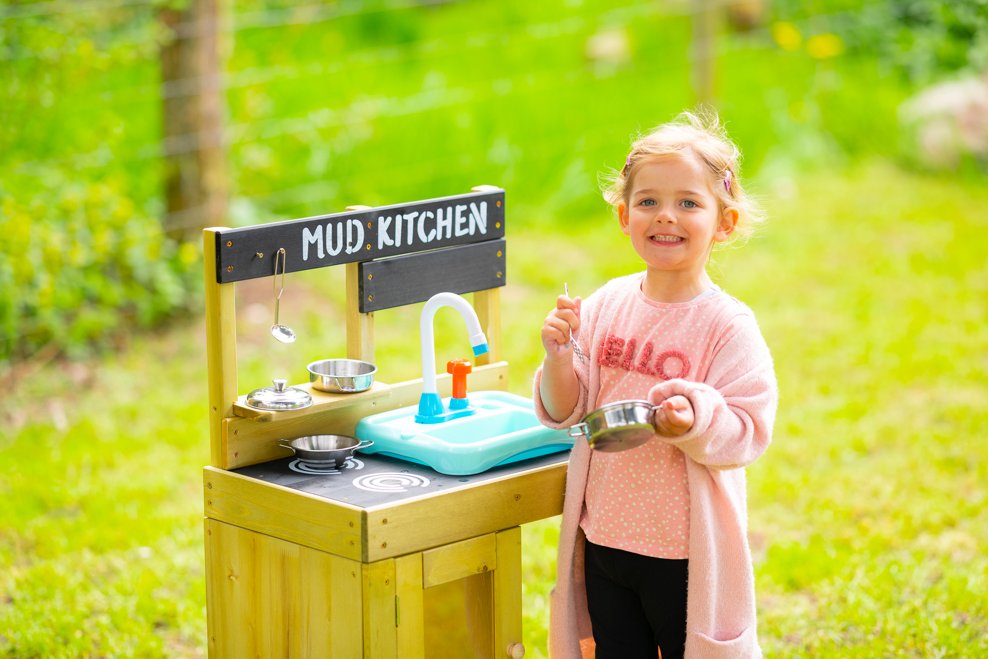 Holz Kinderspielküche mit Waschbecken