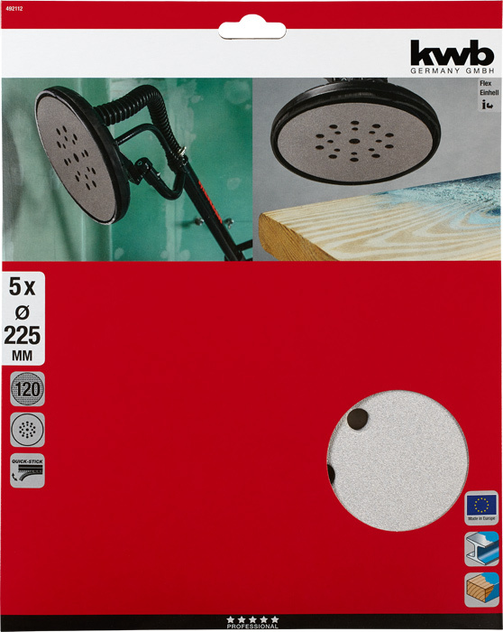 Haft-Schleifscheiben 225 mm, gelocht bei leitermann.de günstig kaufen Haft-Schleifscheiben 225 mm, gelocht