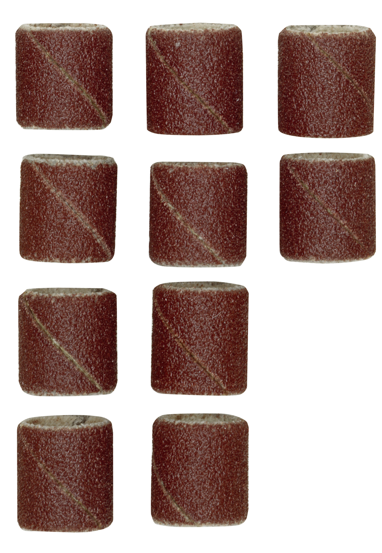Ersatzschleifbänder für Schleifzylinder, Korn 150, 10 Stück