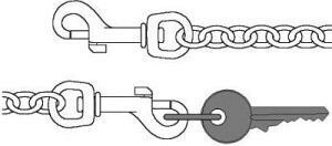 Taschenkette E318 vernickelt