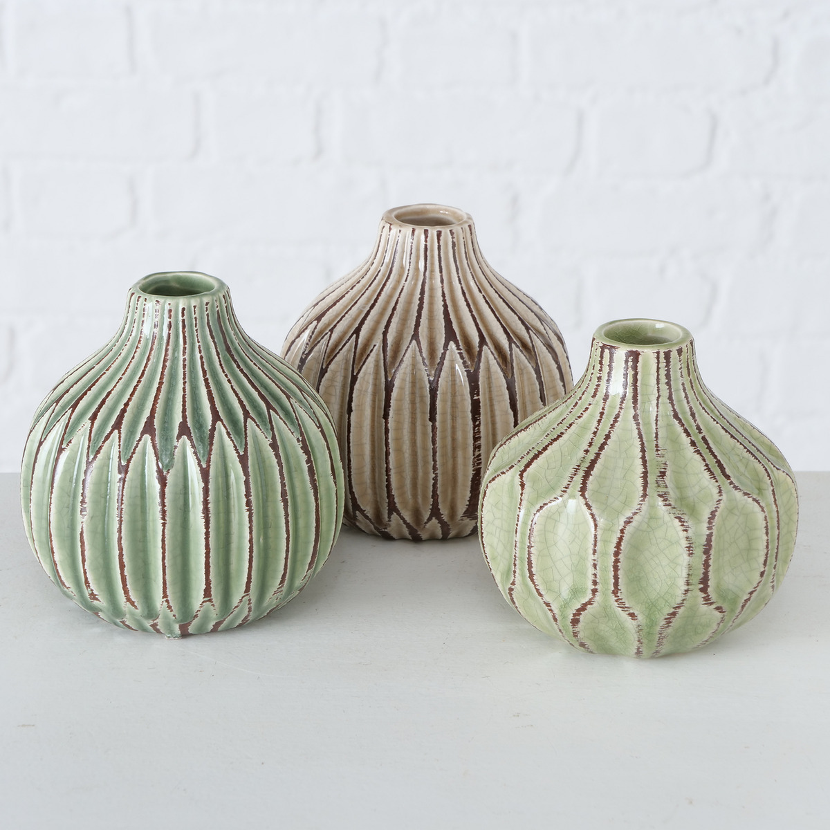 Vase Lenja, 3-fach sortiert bei leitermann.de günstig kaufen Vase Lenja, 3-fach sortiert