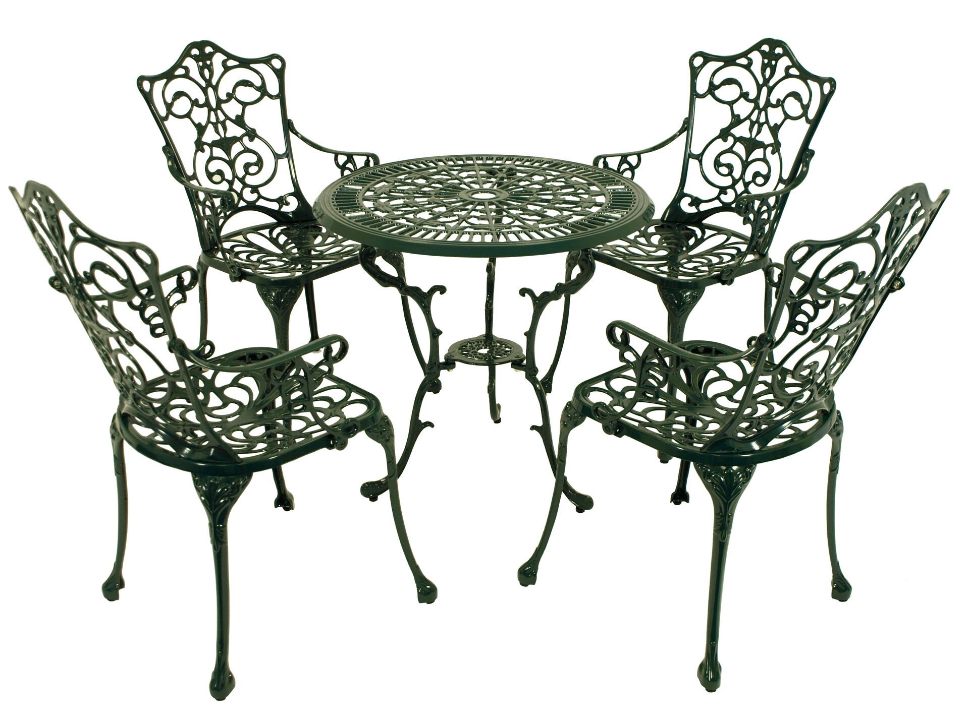 Bistroset Jugendstil, Aluguss