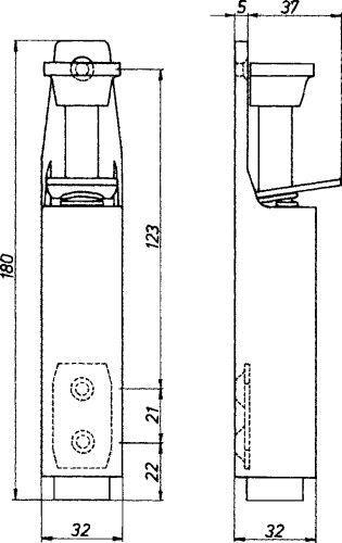 Türfeststeller 3837/73 weiß beschichtet