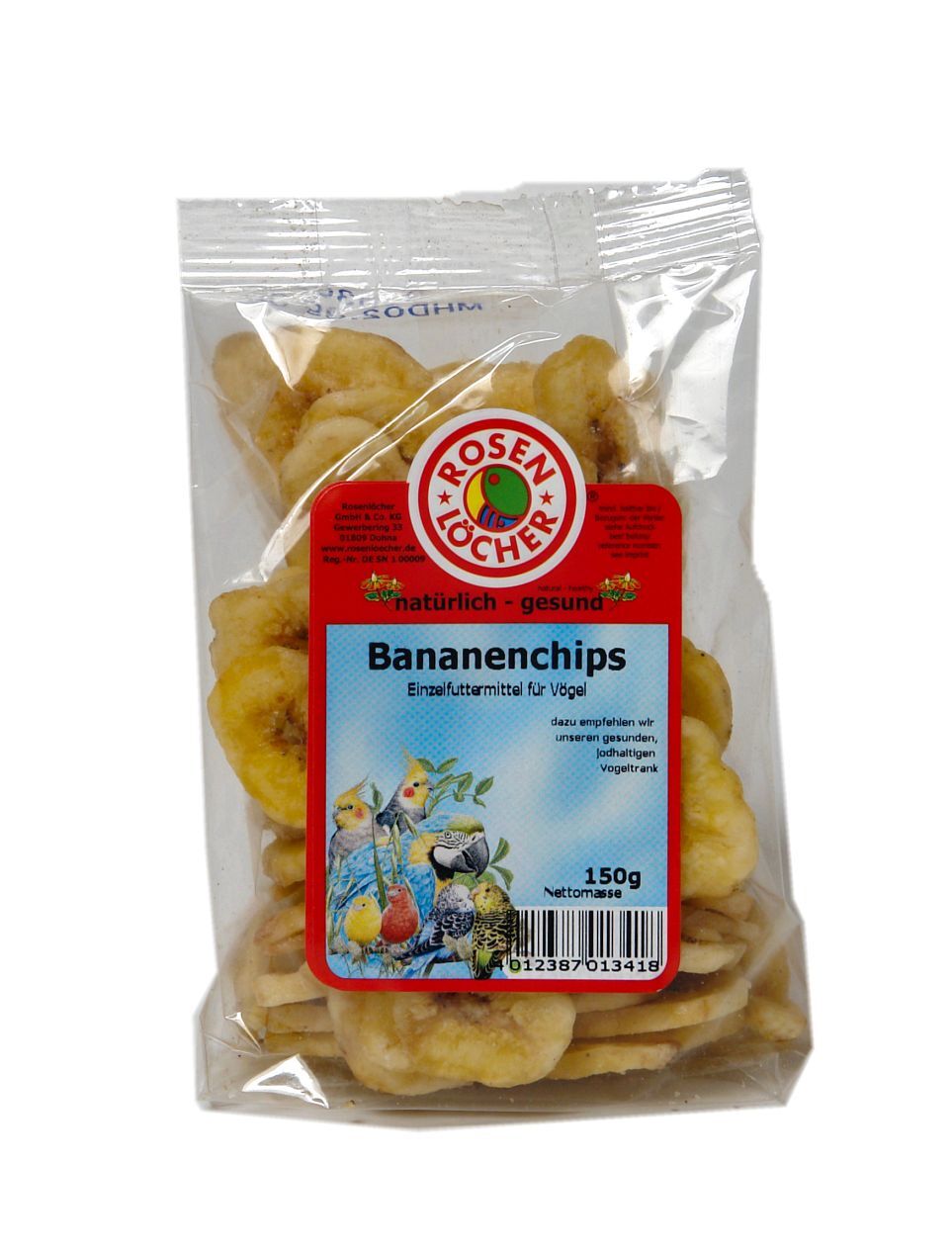 Rosenlöcher Bananenchips 150g