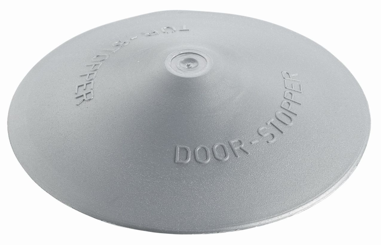 Kunststoff-Türstopper, Ø 120 x 2-25 mm, Kunststoff, grau