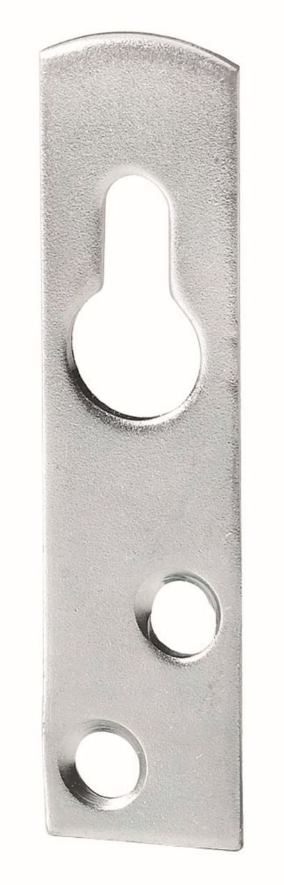 Schrankaufhänger mit Schlüssellochung 60 x 15 x 1,5 mm Stahl verzinkt