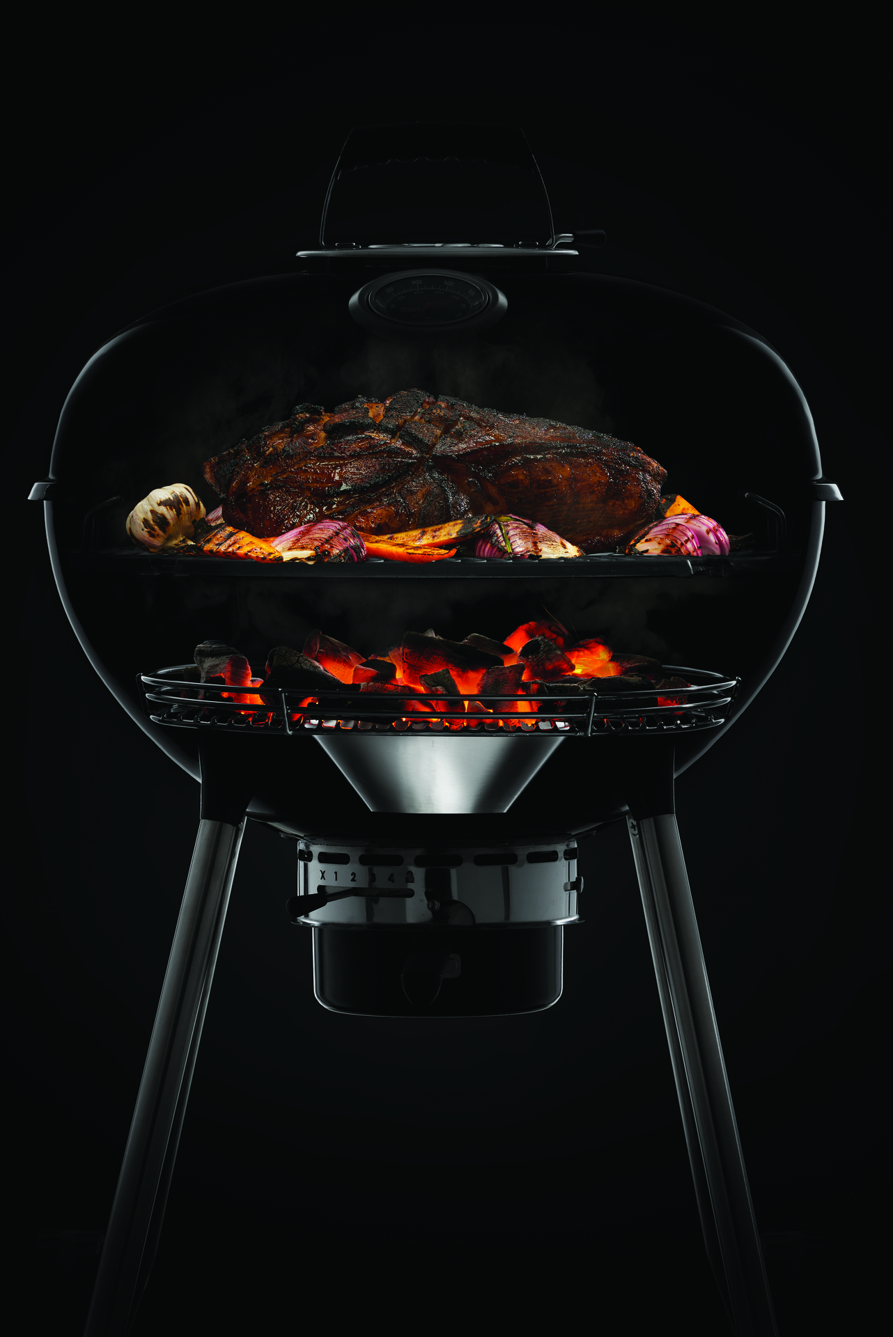 NK22 Holzkohle-Kugelgrill, schwarz