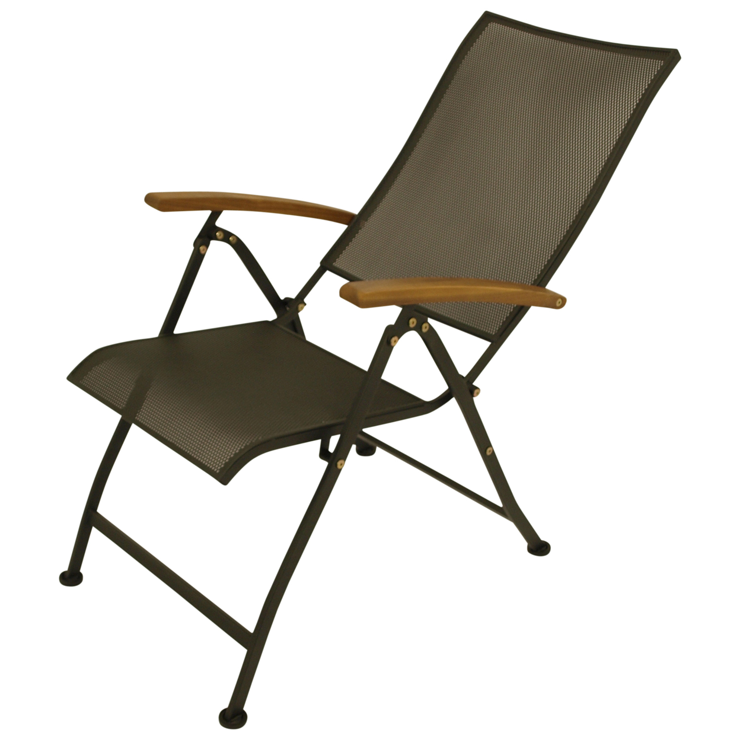 Klappsessel Steckmetall, Akazie-Armlehnen bei leitermann.de günstig kaufen Klappsessel Steckmetall, Akazie-Armlehnen