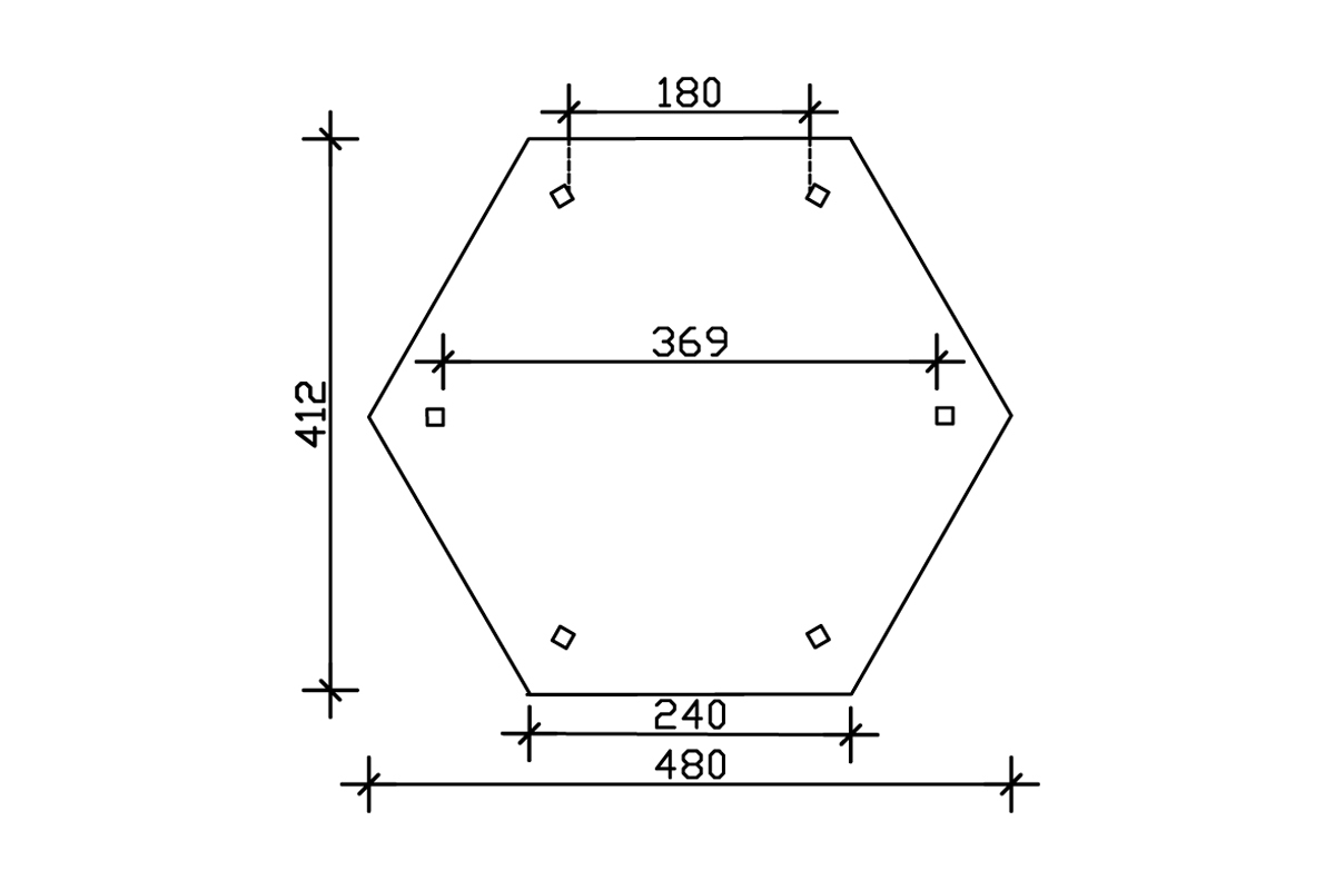 6-Eck Pavillon Nancy