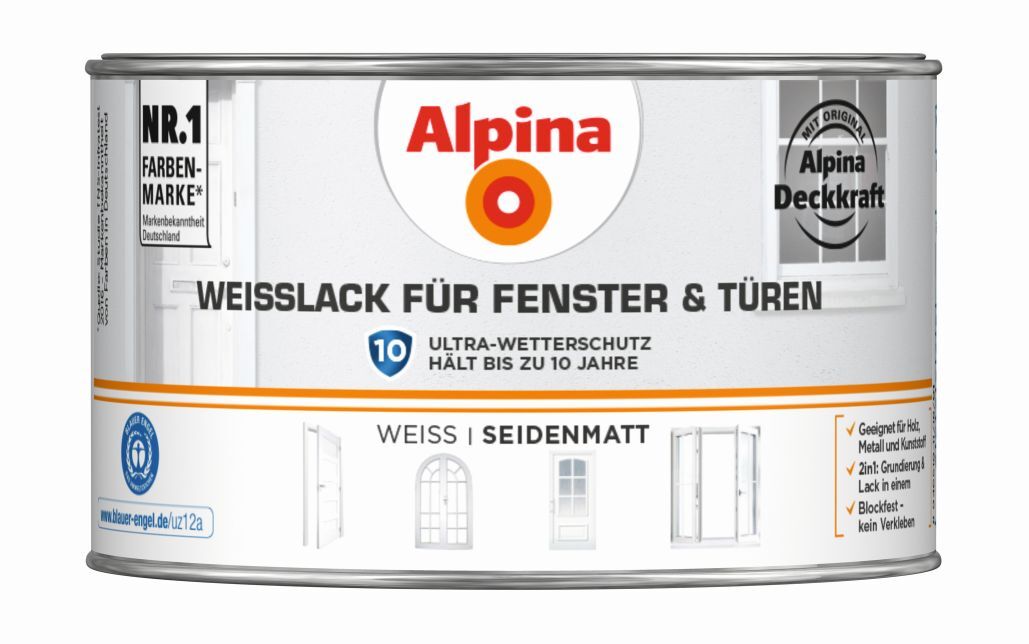 Alpina Farben GmbH Weißlack für Fenster und Türen