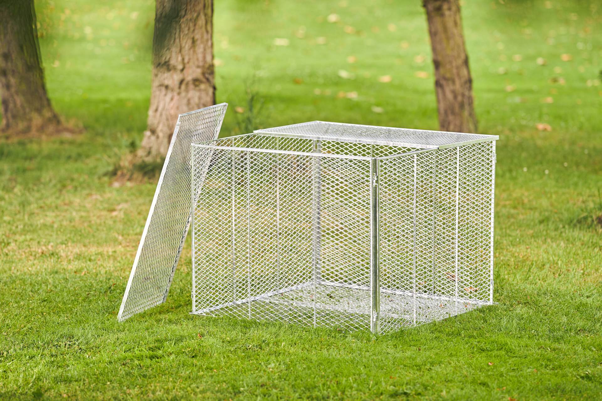 Deckel / Boden 100x100mm, verzinkt, für Komposter