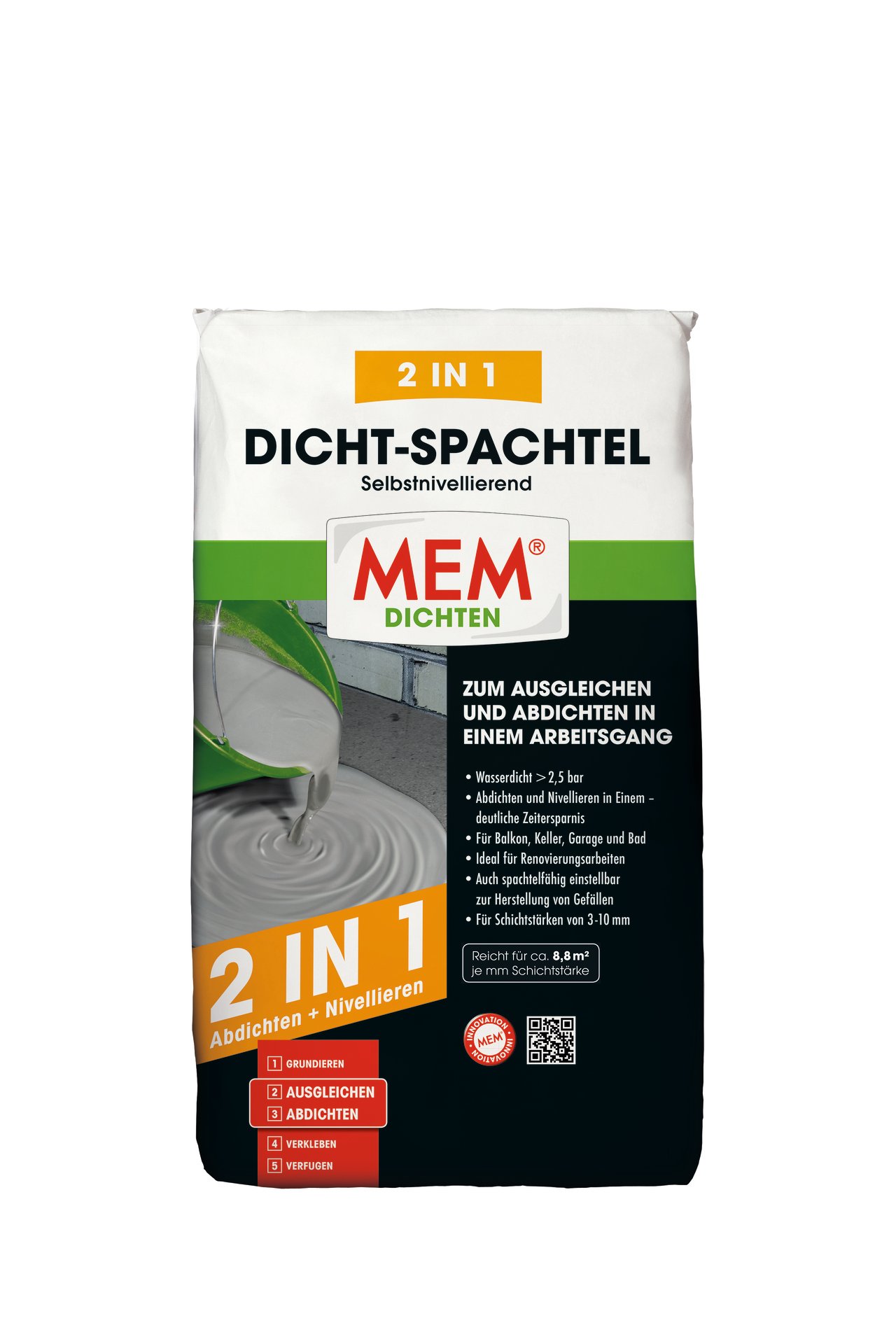 MEM Bauchemie GmbH Dicht-Spachtel 2 in 1 15kg