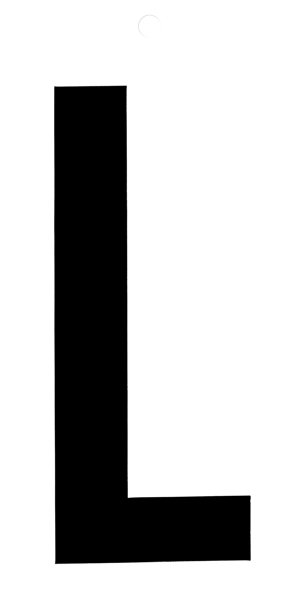 Klebefolien Lettern/Großbuchstaben schwarz
