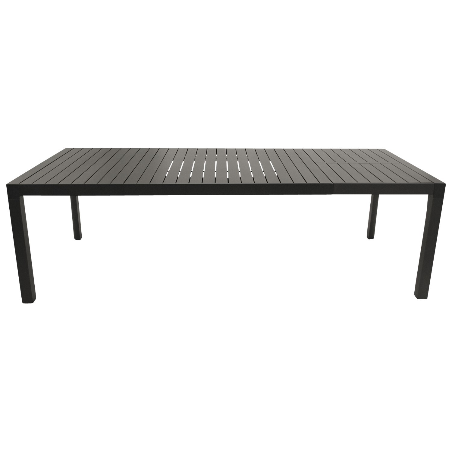 Ausziehtisch 195/255x120cm, Alu anthrazit