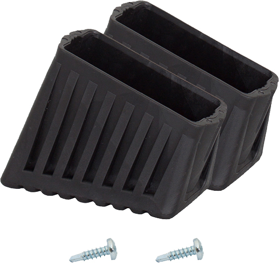 Monto Fußkappe 50x20mm schwarz Paar für Klapptritte und Stufen-Stehleiter