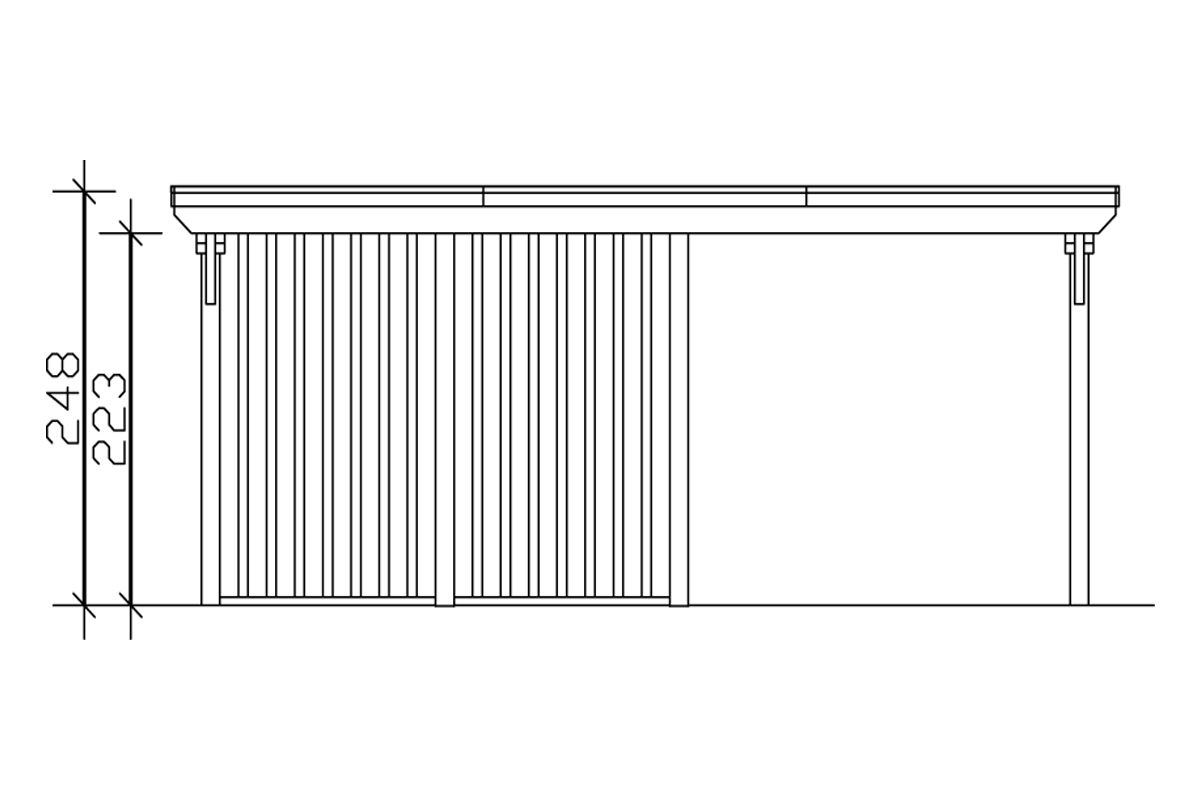 Carport Emsland m. Abstellraum bei leitermann.de günstig kaufen Carport Emsland m. Abstellraum