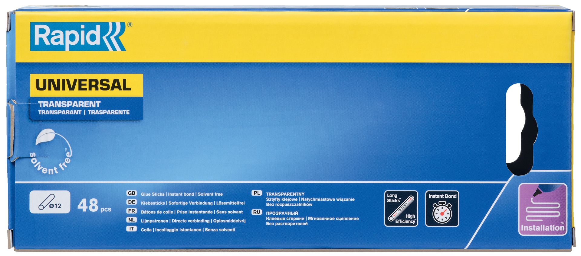 Klebesticks universal transparent, 48 Stück