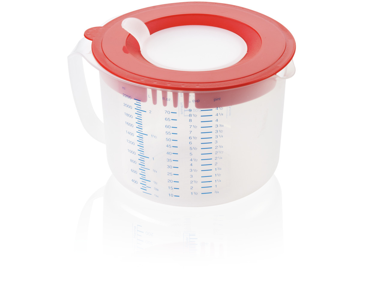 Leifheit 3in1 Messbecher Measure & Store 2,2 L