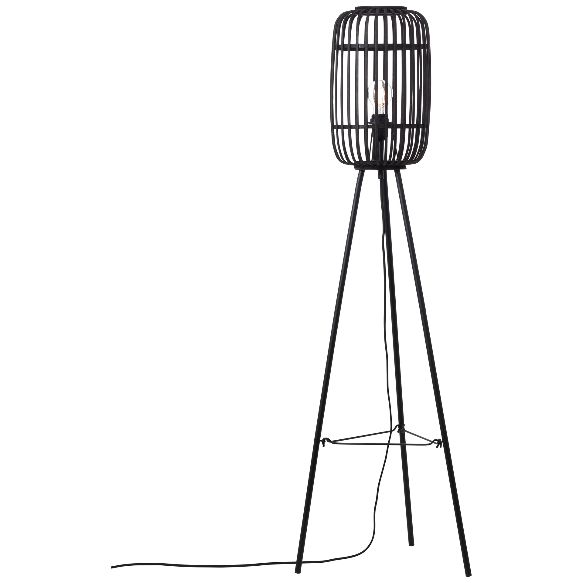 Woodrow Dekorative Standleuchte holz dunkel/schwarz bei leitermann.de günstig kaufen Woodrow Dekorative Standleuchte holz dunkel/schwarz