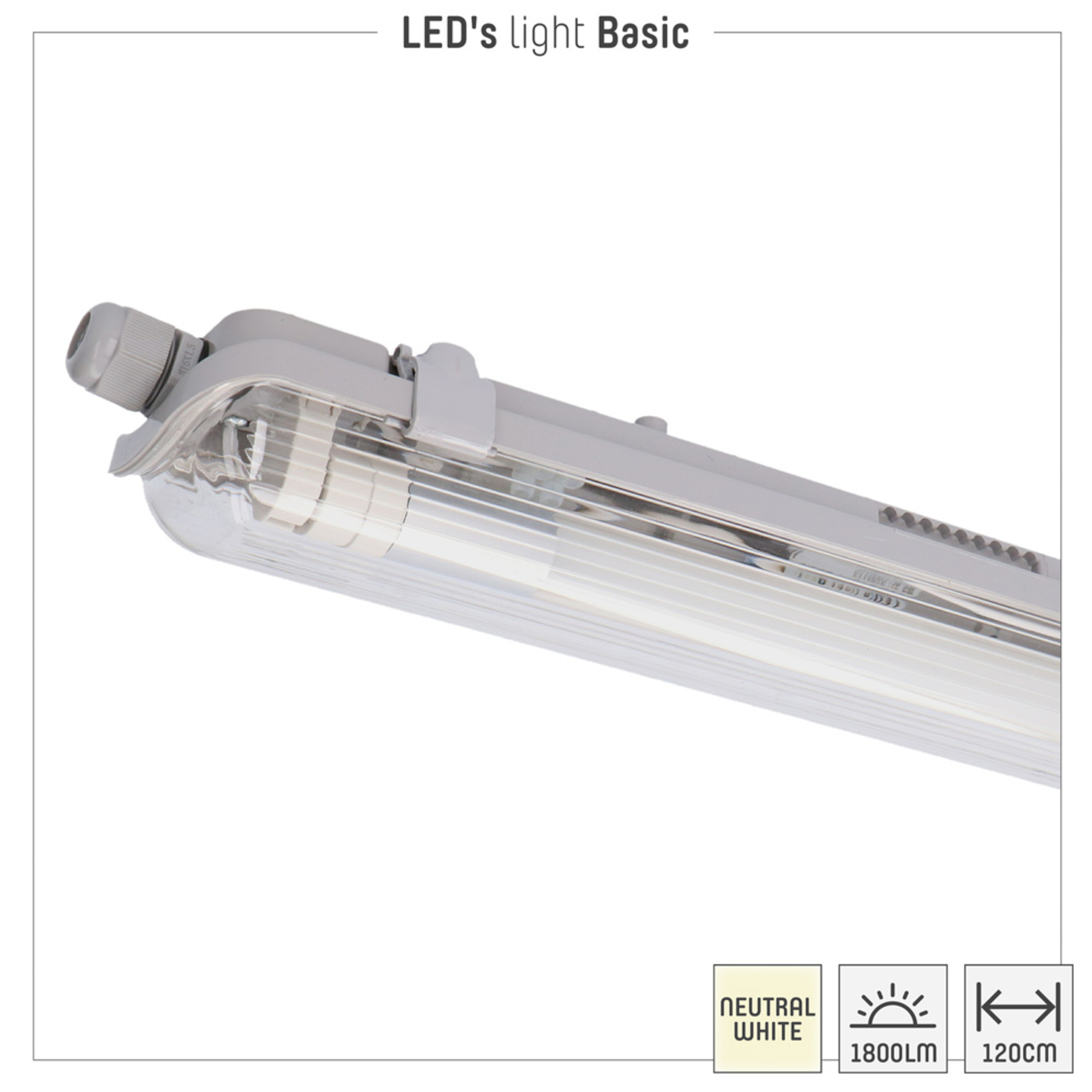 LED Arbeitsleuchte Akku Bright mit Ständer - Leistung: 30W, Farbe:  anthrazit/silber - Leitermann