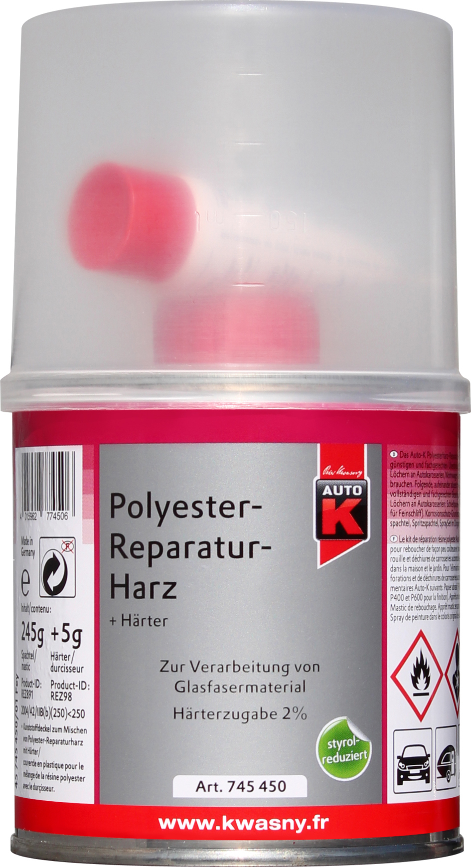 Peter Kwasny GmbH Auto-K POLYESTER-REPARATURHARZ 250G