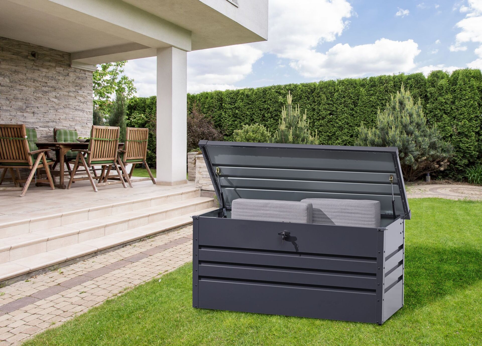 Gartenaufbewahrungsbox Premium bei leitermann.de günstig kaufen Gartenaufbewahrungsbox Premium