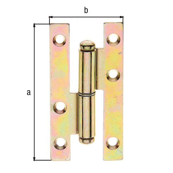 Aushebescharnier rechts