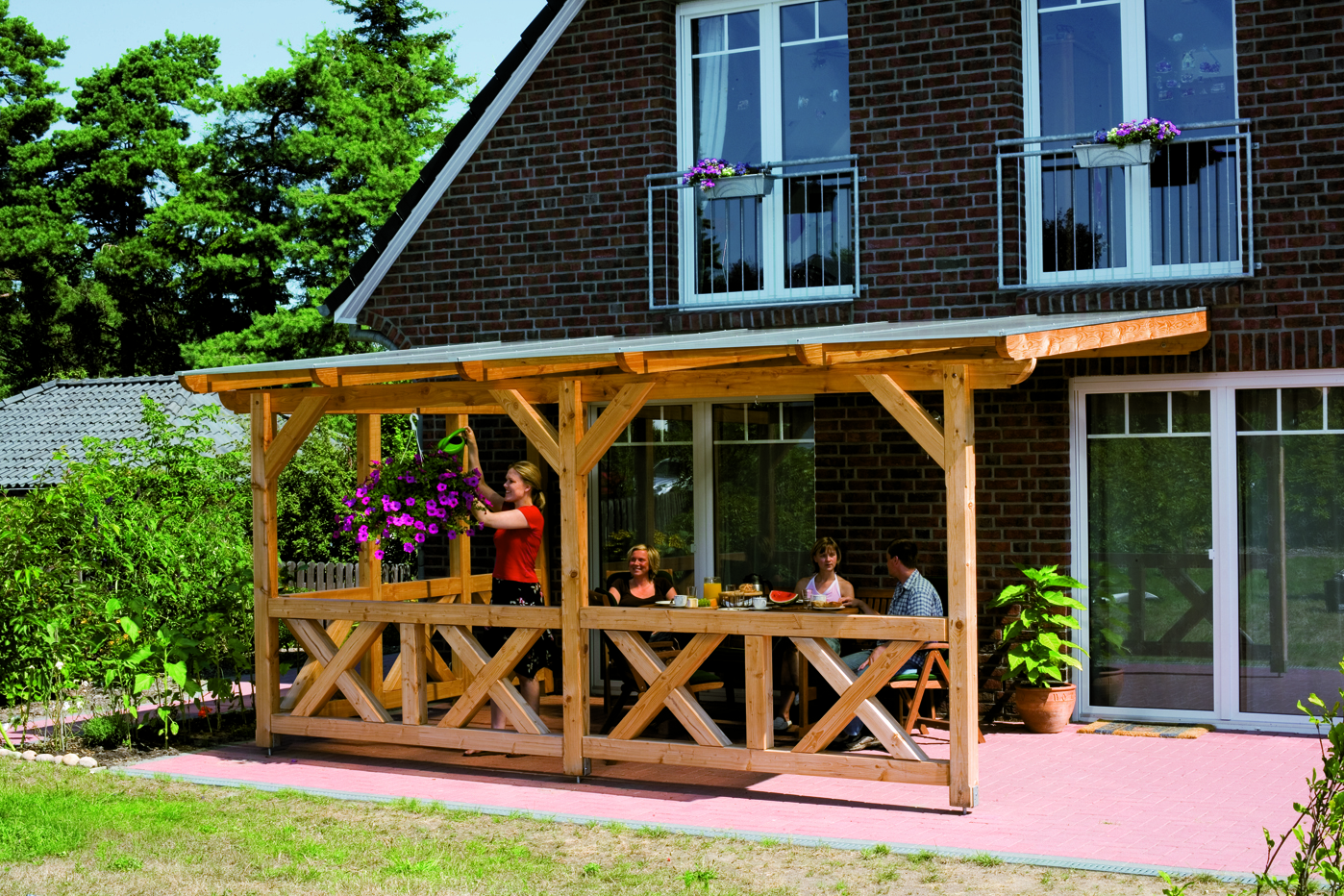 Brüstung Andreaskreuz