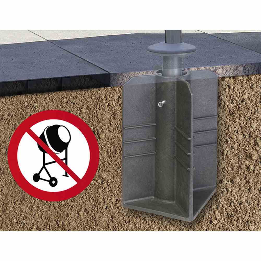 Bodenständer Earthbase für Ampelschirme