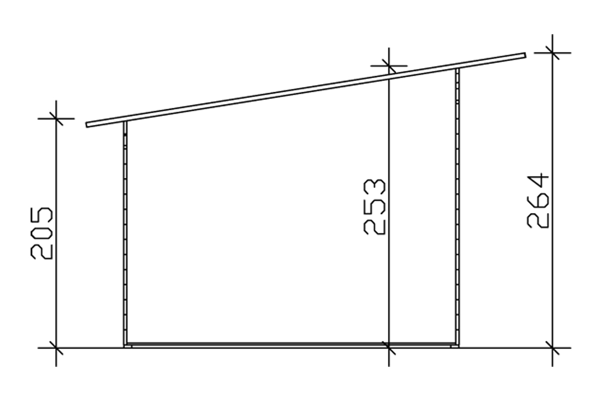 Gartenhaus Ostende 2, 28mm 400 x 300cm