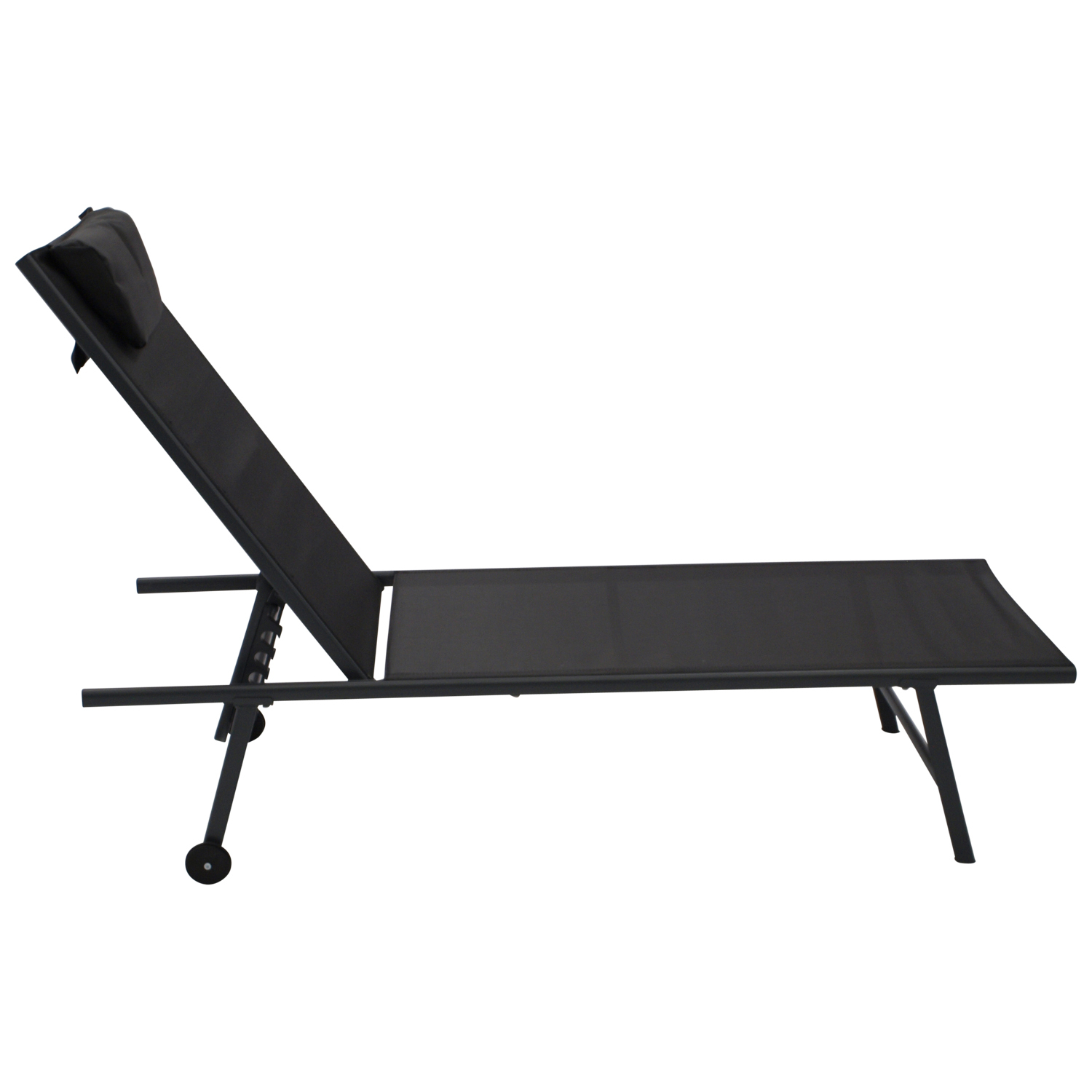 Gartenliege mit Rollen 2-er Set