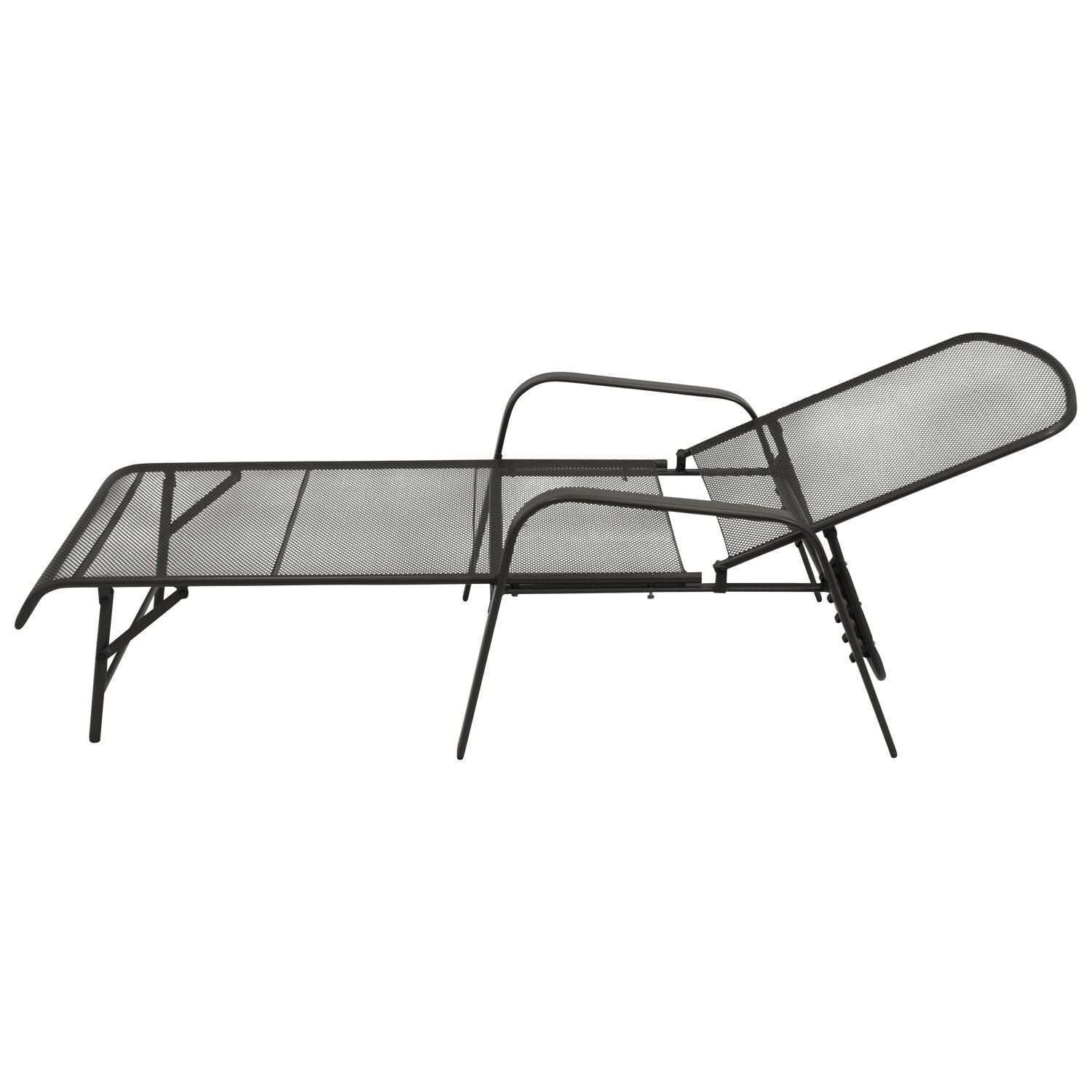 Gartenliege Streckmetall, anthrazit