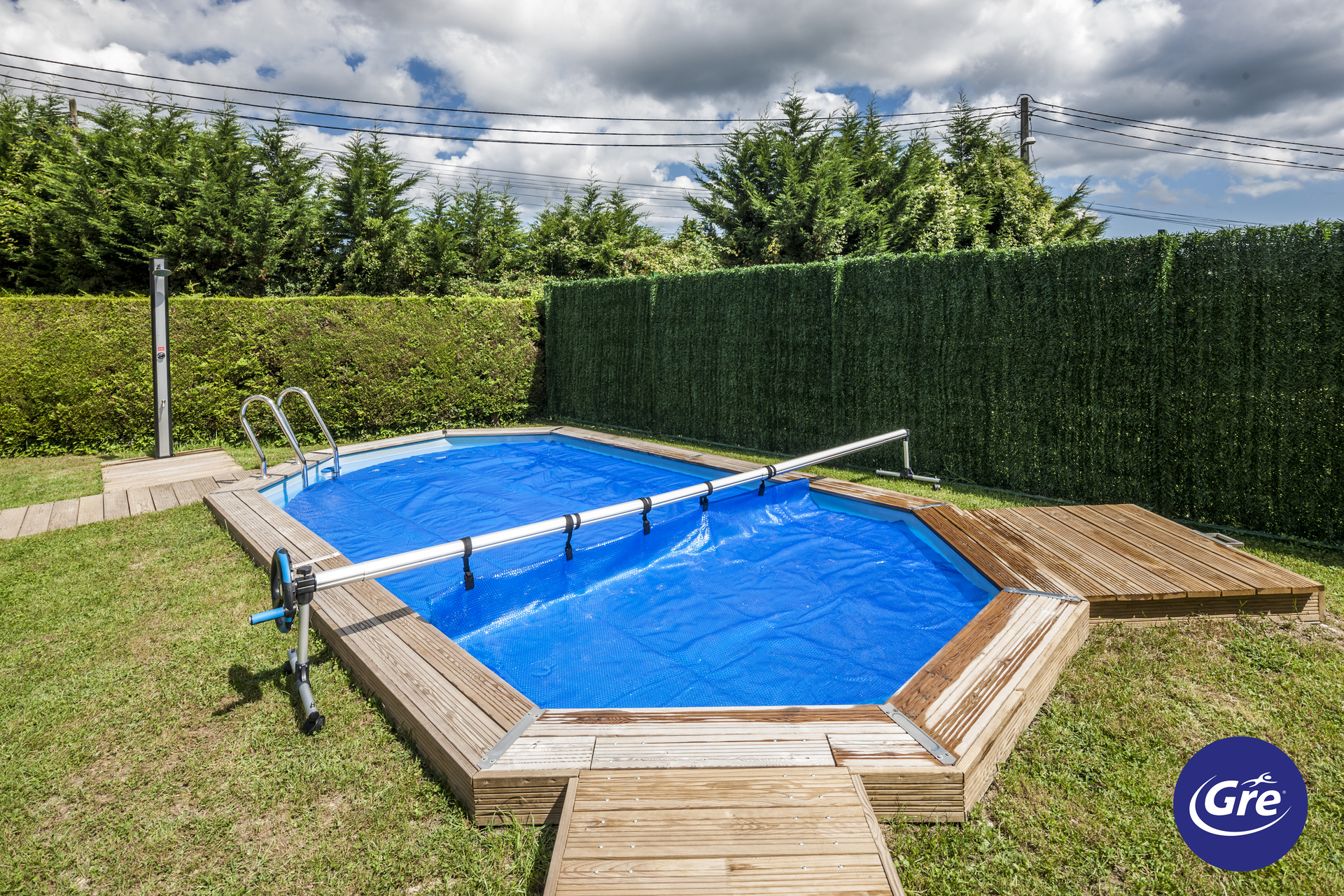 Aluminium Cover Roller für Einbaubecken