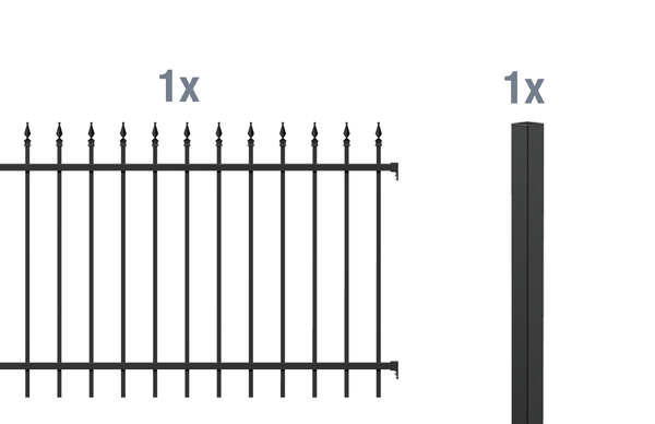 Anbauset Zierzaun Chaussee 2m bei leitermann.de günstig kaufen Anbauset Zierzaun Chaussee 2m