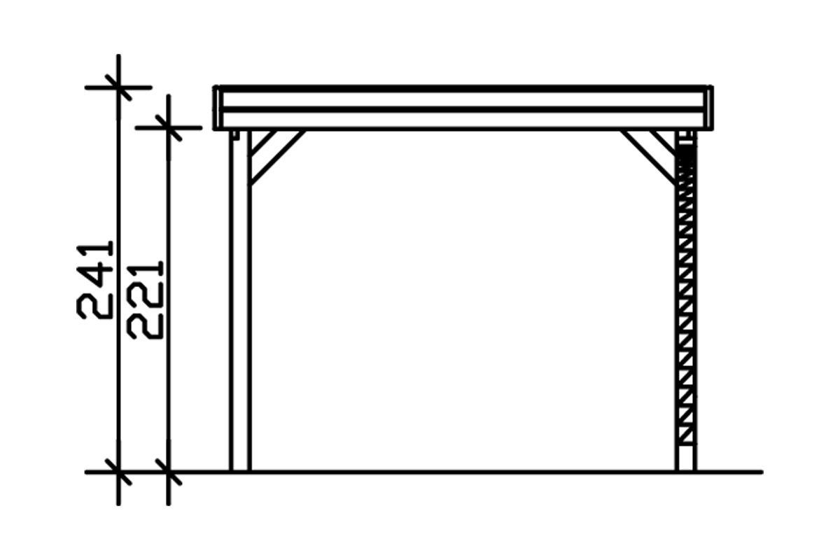 Friesland Carport Set 5, 314x555cm bei leitermann.de günstig kaufen Friesland Carport Set 5, 314x555cm