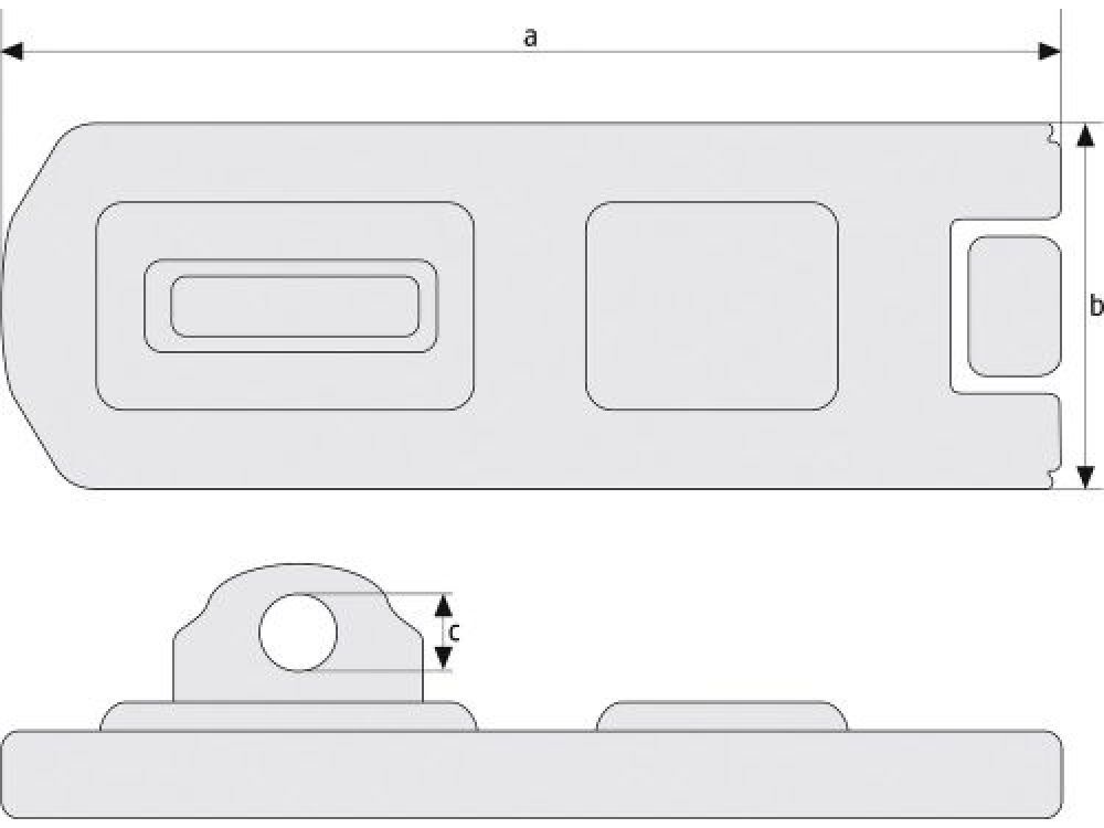 ABUS Überfalle / Riegel 300/100 bei leitermann.de günstig kaufen ABUS Überfalle / Riegel 300/100