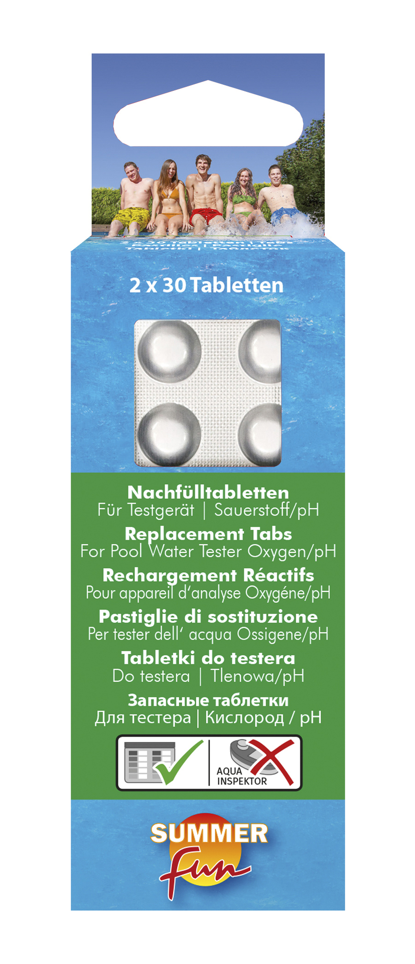 Nachfülltabletten für Wassertestgerät Sauerstoffmethode