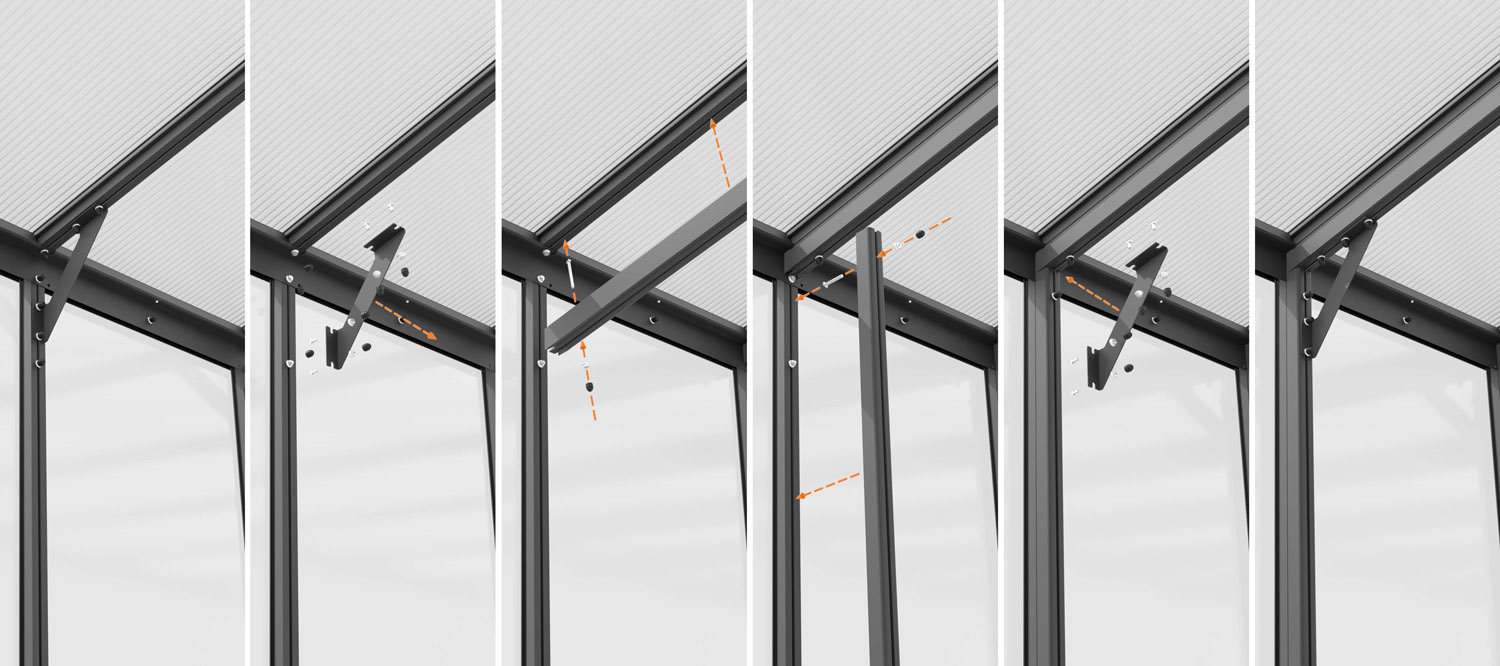 Pavillon Nachrüstsatz Helena bei leitermann.de günstig kaufen Pavillon Nachrüstsatz Helena