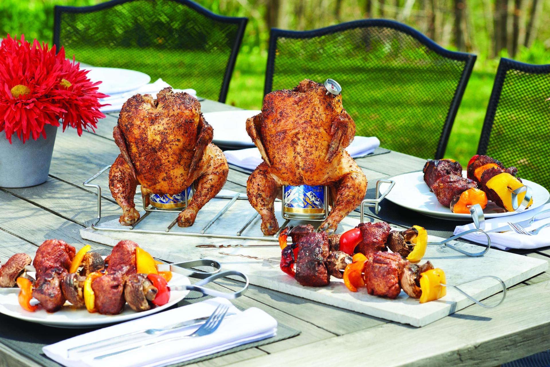 8 Multifunktionale Edelstahlspieße