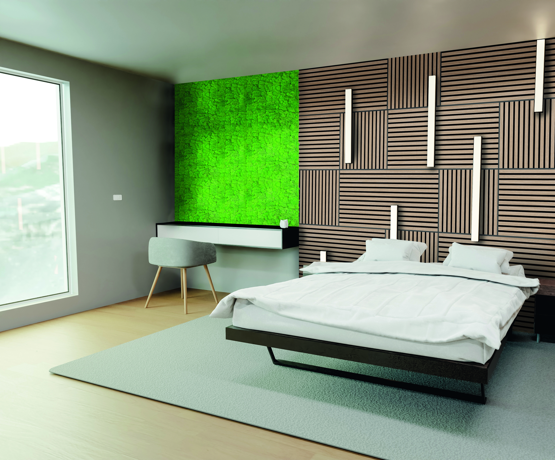 Wandpaneel Modular Wall Echtmoos