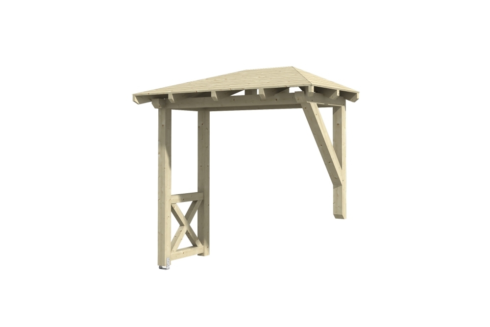 Vordach Wismar 3 Walmdach