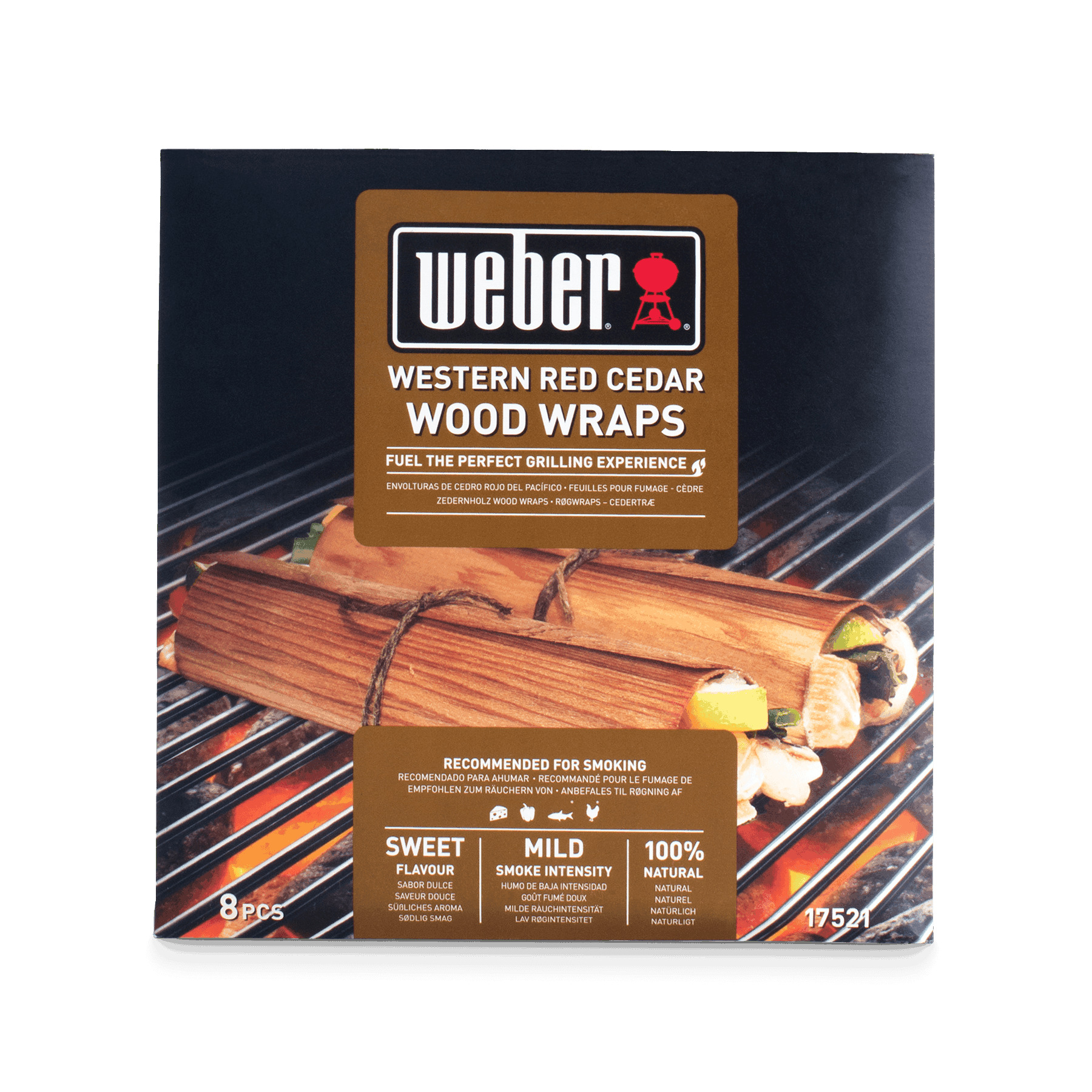Weber-Stephen Deutschland GmbH Wood Wraps – 8 Stück