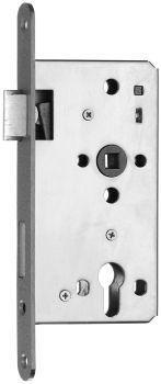 Einsteckschloss WG-Abschl.55/72PZW20 rund silber Links