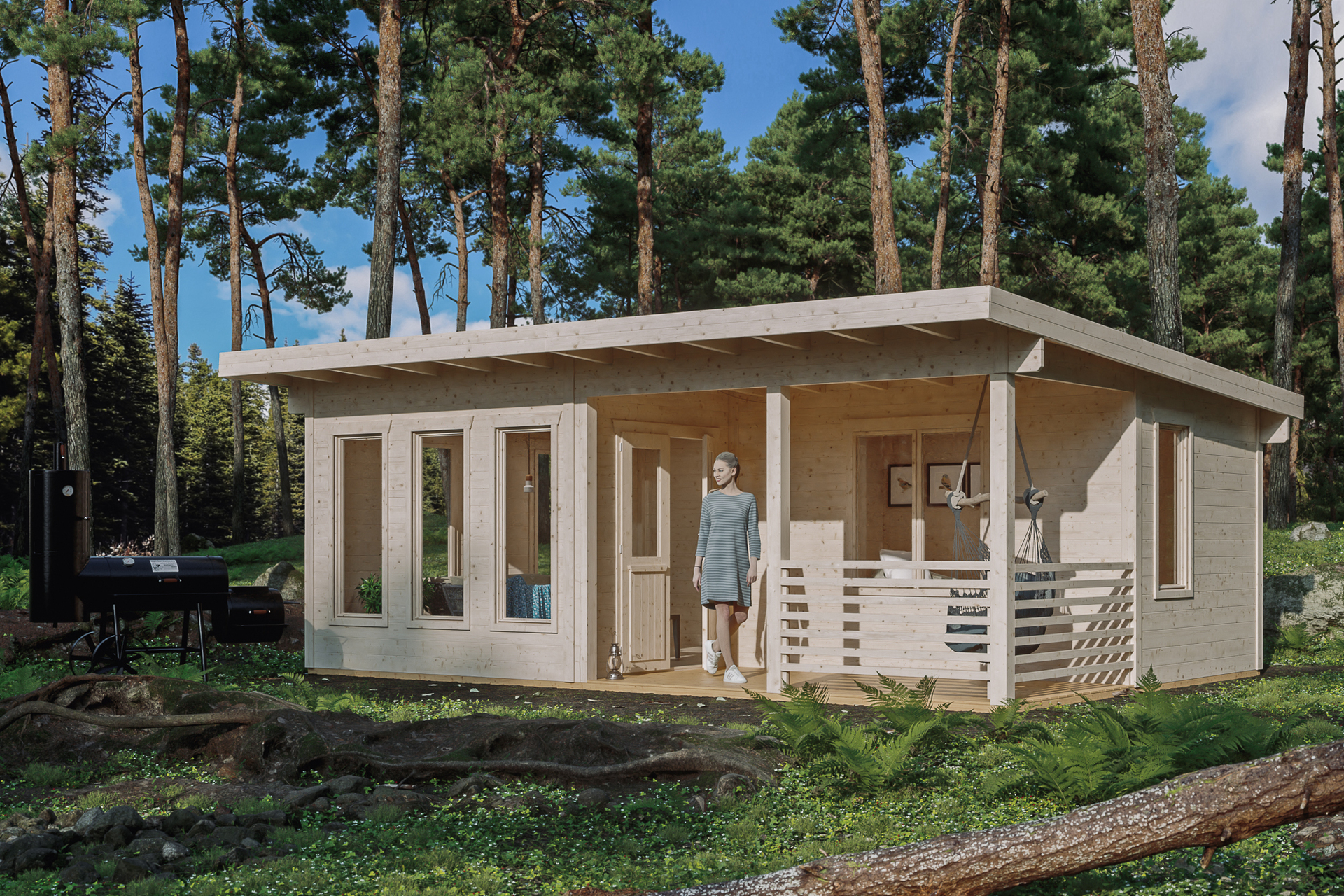 Gartenhaus Arnheim, 670 x 444cm bei leitermann.de günstig kaufen Gartenhaus Arnheim, 670 x 444cm