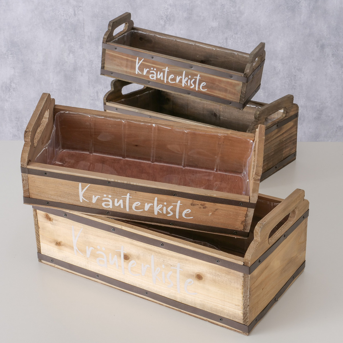 Pflanztopf Kräuterkiste 2-fach sortiert bei leitermann.de günstig kaufen Pflanztopf Kräuterkiste 2-fach sortiert