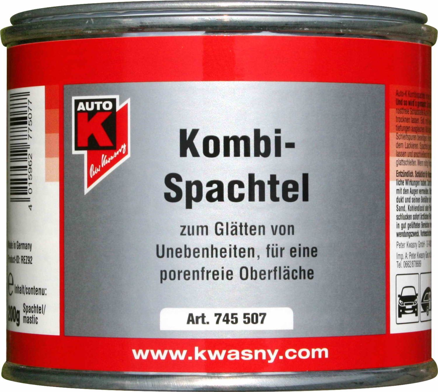 Peter Kwasny GmbH Auto-K KOMBI-SPACHTEL DOSE 200G