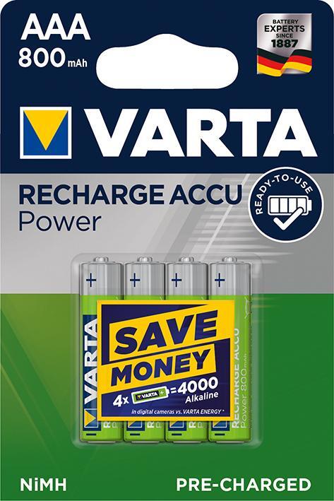 VARTA Power Accu R2U AAA Micro HR03 800 mAh