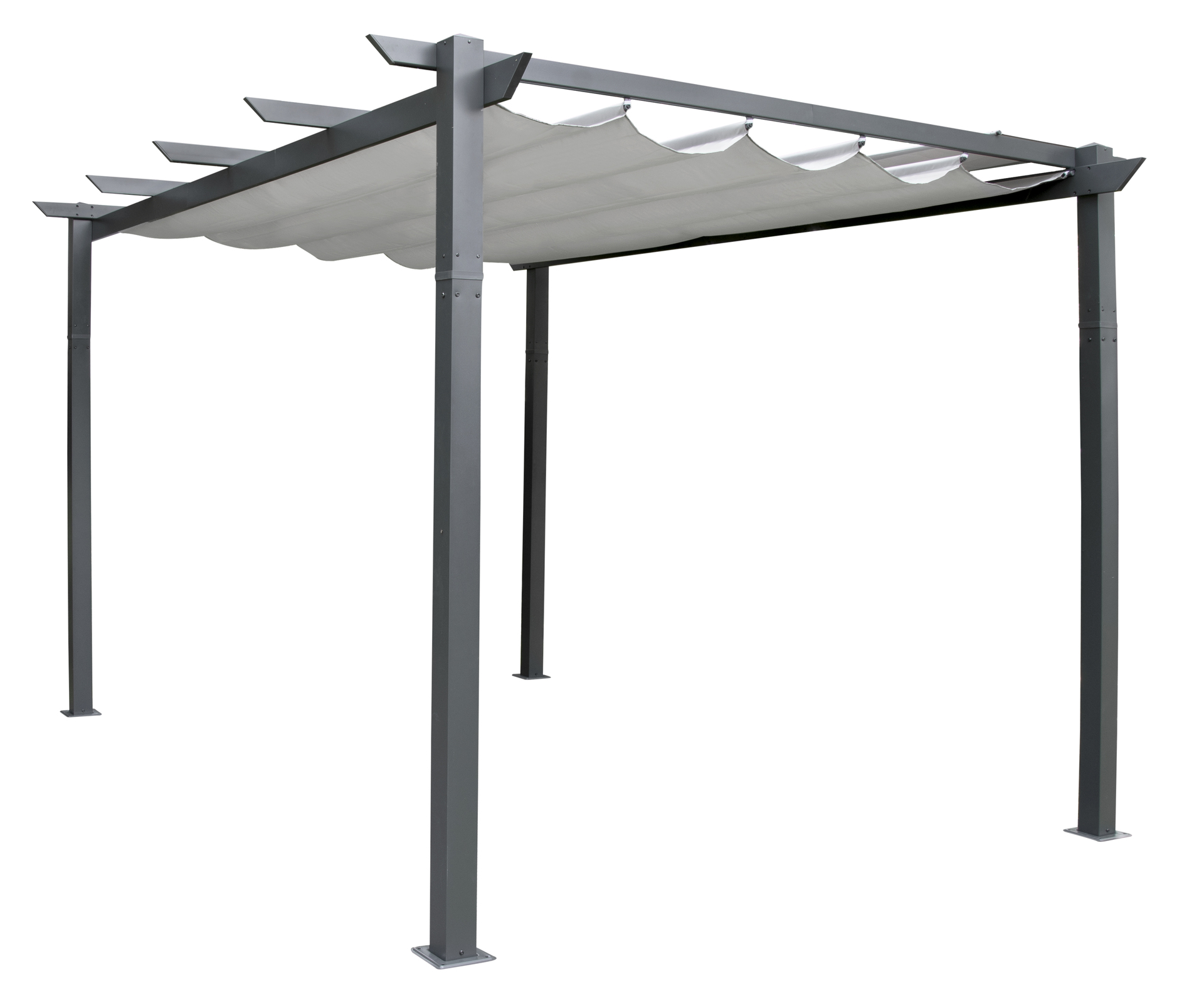Pergola Pavillion anthrazit 3x4m bei leitermann.de günstig kaufen Pergola Pavillion anthrazit 3x4m