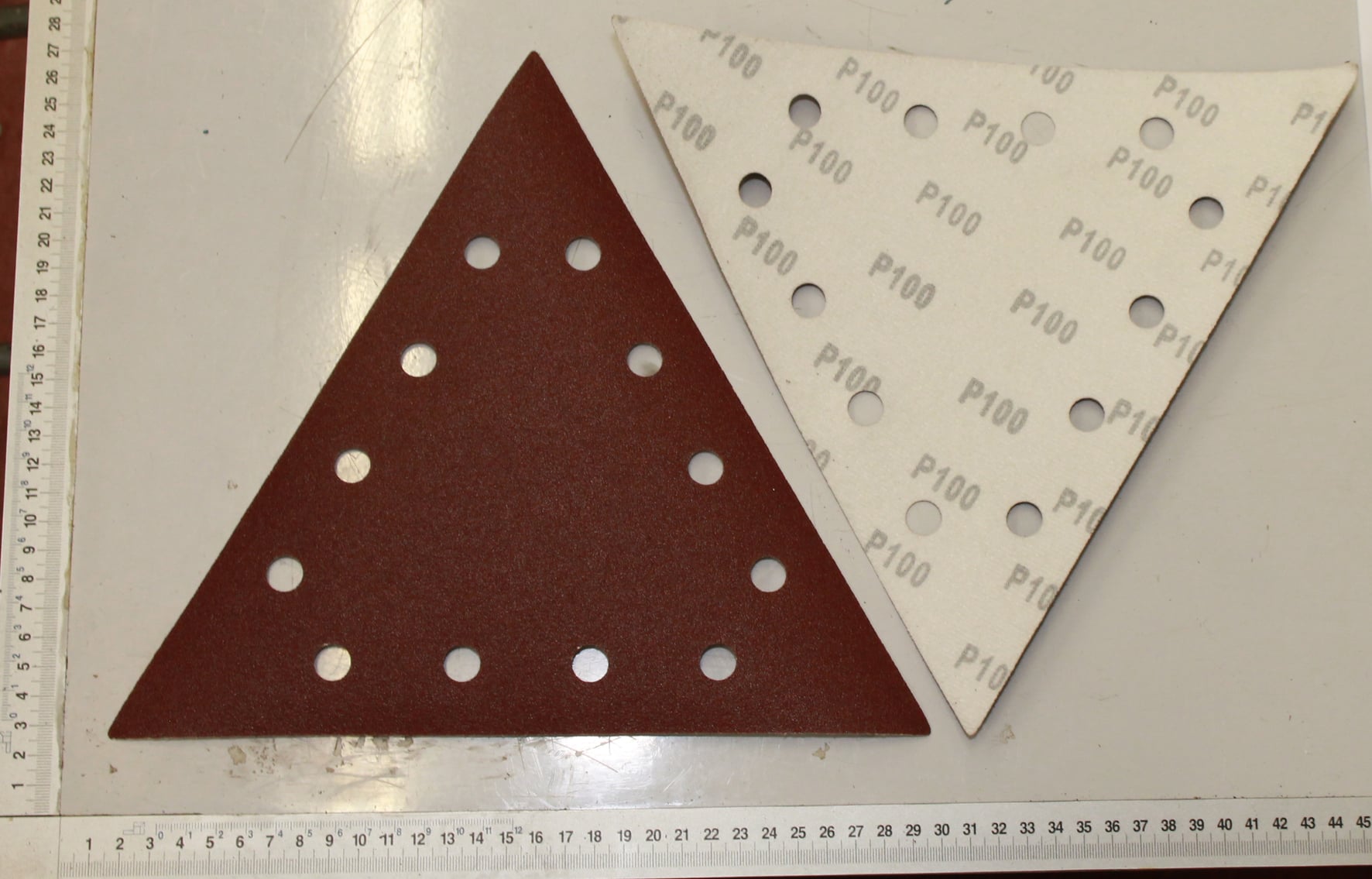 Schleifpapier-Dreieckig K=150 Satz=10 Stück